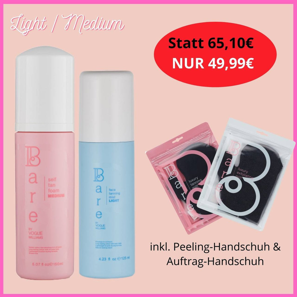 Light Tanning Face & Body Set