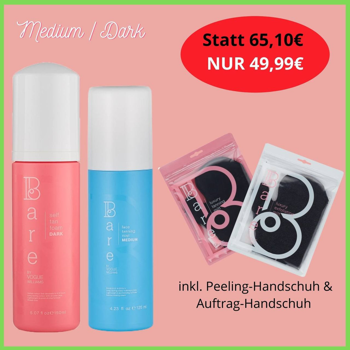 Medium Tanning Face & Body Set