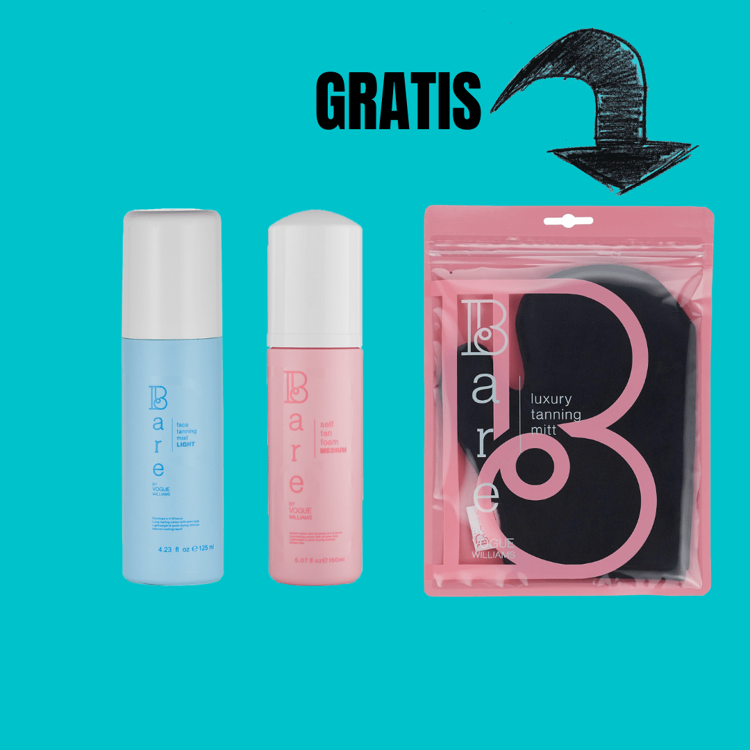 Bundle Self Tan Foam & Face Tanning Mist & Luxury Tanning Mitt (GRATIS)