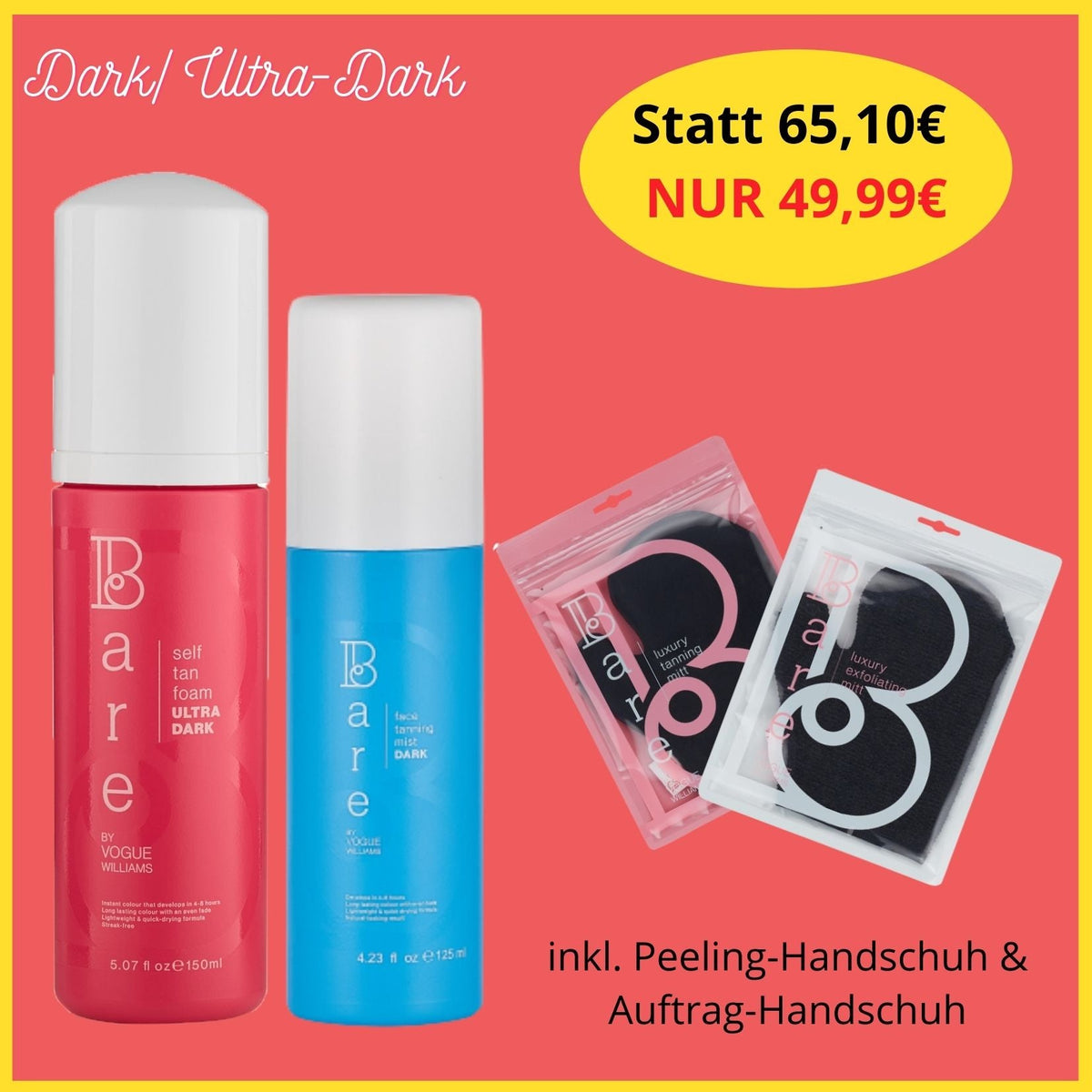 Dark Tanning Face & Body Set